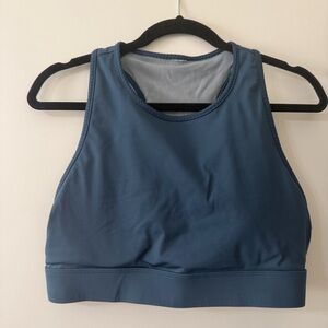 Teal Fabletics High Neck Sports Bra Size XL